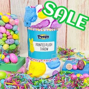 Peeps Printed Easter Bunny Plush Throw Blanket NEW 50"x 60" New 2026 Release